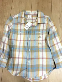 baby GAP チェック柄 長袖シャツ 100cm 新品