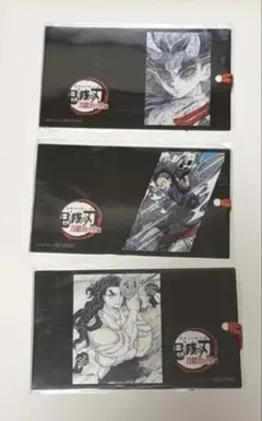 鬼滅の刃 しおり風クリアカード 憎珀天　玄弥　蛍