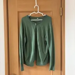 UNIQLO グリーン 長袖カーディガン XL