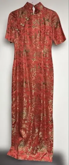 チャイナドレス　ロング　コスプレ　ハロウィン　etc サイズS相当