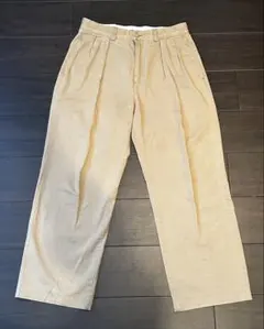 80s POLO Ralph Lauren 2タック チノパン ベージュ