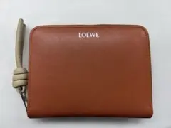 美品★LOEWE ノット コンパクト ジップアラウンド ウォレット