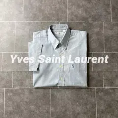 YVES SAINT LURENT サンローラン S/S BD シャツ 薄青のサムネイル