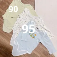 ロンパース 長袖 3点セット 95cm以下