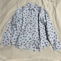 simonetta 134cm ストライプシャツ　車柄