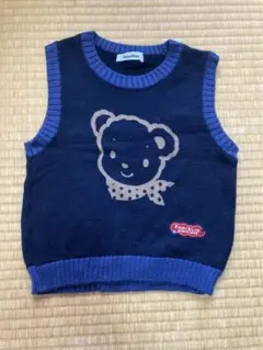 ファミリア familiar ニット ベスト 110cm 中古品