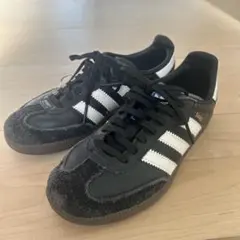 adidas SAMBA ブラック ホワイト 20cm