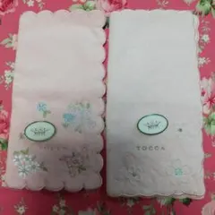 TOCCA タオルハンカチ 刺繍 2枚セット 102