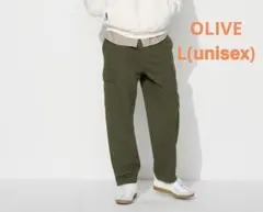 UNIQLO ユニクロ ジャージーイージーカーゴパンツ Lサイズ　オリーブ