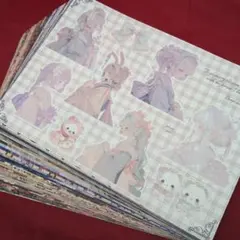 な*ん様 A4サイズデザインペーパーコラージュシート混合100枚おすそ分けまとめ