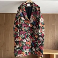 manana suerte マニャーナスエルテ 花柄 ゴブラン チェスターコートのサムネイル