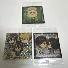 進撃の巨人　ウエハースシール　エレン　ミカサ