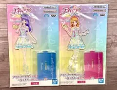 N*M様 アイカツ! 大空あかり 氷上スミレ スタンド付きアクリルプレート2種ま