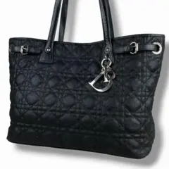 美品 Dior ディオール パナレア カナージュ バッグ A4 トート 大容量 美品 ディオール カナージュ トートバッグ パナレア Dior A4 CD 黒
