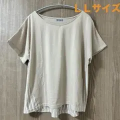 レディース　半袖Tシャツ LLサイズ　ベージュのサムネイル