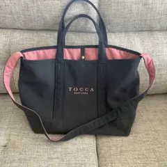 超美品　TOCCA トートバッグ　キャンバストート　マザーズバッグにも　A4可