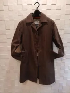 SHIPS Harris Tweed トレンチコートチャコールブラウン Mサイズ