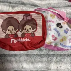 モンチッチ ポーチ レッド ガチャガチャ
