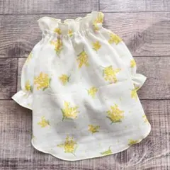 まりん様専用です　チュニックブラウス　ミモザ柄　犬服　ハンドメイド