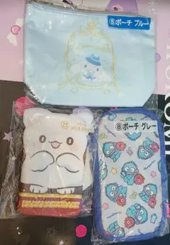 【バラ売り可】サンリオキャラクターポーチ３点セット