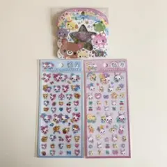 正規品 おはじきシールフレーク ピタプクステッカー 3種セット