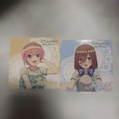 五等分の花嫁 中野一花 三玖 Bull Pulu コースター特典
