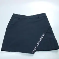 8543極美品 テーラーメイド インナー付き プリーツ切替 ストレッチスカート