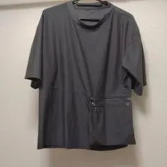 【匿名配送】ワークマン　グレー 半袖 Tシャツ ポケット付き