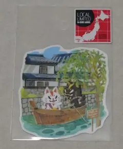 B-SIDE LABEL おいなりさん ステッカー [岡山限定]