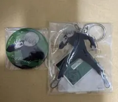 呪術廻戦　狗巻棘　缶バッジ　スタンド付きアクリルキーホルダー　呪術高専購買部