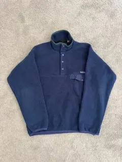 人気カラー‼️ パタゴニア　スナップt シンチラ　フリース　S ネイビー