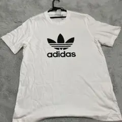 adidas トレフォイルロゴ 半袖Tシャツ ホワイト Oサイズ