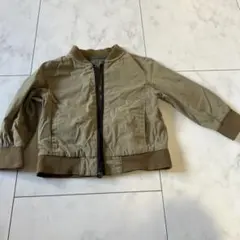 【COMME CA 】カーキ ジップアップジャケット 90cm