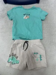 [美品]Mayoral 恐竜柄セットアップ 90-92cm