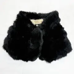 美品 me&me couture ラビットファー ブラックのサムネイル