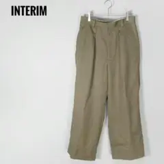 INTERIM 22AW WOOL MOHAIR BAGGY SLACKS