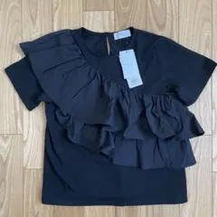 新品　オパークドットクリップ　ブラック　カットソー　Tシャツ