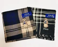 ポロ　ラルフローレン　ポロベア　ハンカチ 2枚セット　新品　綿100%