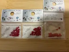 SWAROVSKI ライトシアンビーズ 計80個セット 3mm
