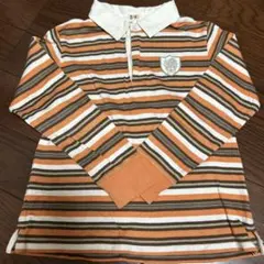 DAKS Little 長袖ポロシャツ ボーダー柄