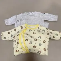 ベビー服　ロンパース　裏起毛　キルト生地　長袖