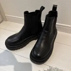 GRL グレイル　厚底サイドゴアレザーブーツ　ci383