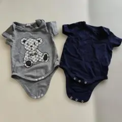 SHEIN　GAP クマプリントロンパース
