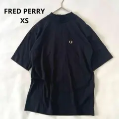 美品★フレッドペリー モックネック Tシャツ 黒 XS ユニセックス 男女兼用