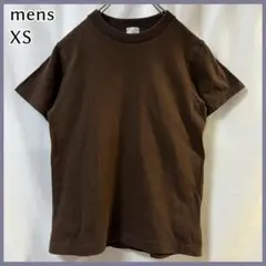 久米繊維謹製"楽"Tシャツ 半袖 茶 男女兼用 XS 日本製 綿 100%