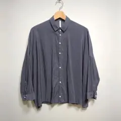 ★日本製 NO CONTROL AIR ワイド ちび襟 シャツ ブラウス