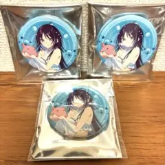 超かぐや姫！ サンシャイン水族館 ミニキャラ缶バッジ 芦花 2点セット