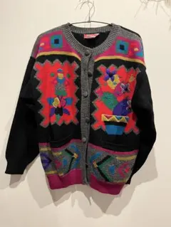 René Derhy 花柄刺繍 ヴィンテージ カーディガン