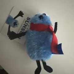 パペットスンスン　ぬいぐるみマスコット　winter ver.　赤色
