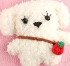 白い犬のぬいぐるみキット